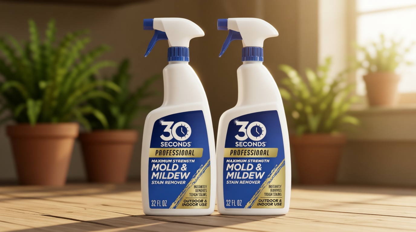 30 SECONDS Pro Mold and Mildew Stain Remover | Scrub Free | Brighter Results Instantly | Ready To Use | 32 Fl. Oz. (2 PACK)