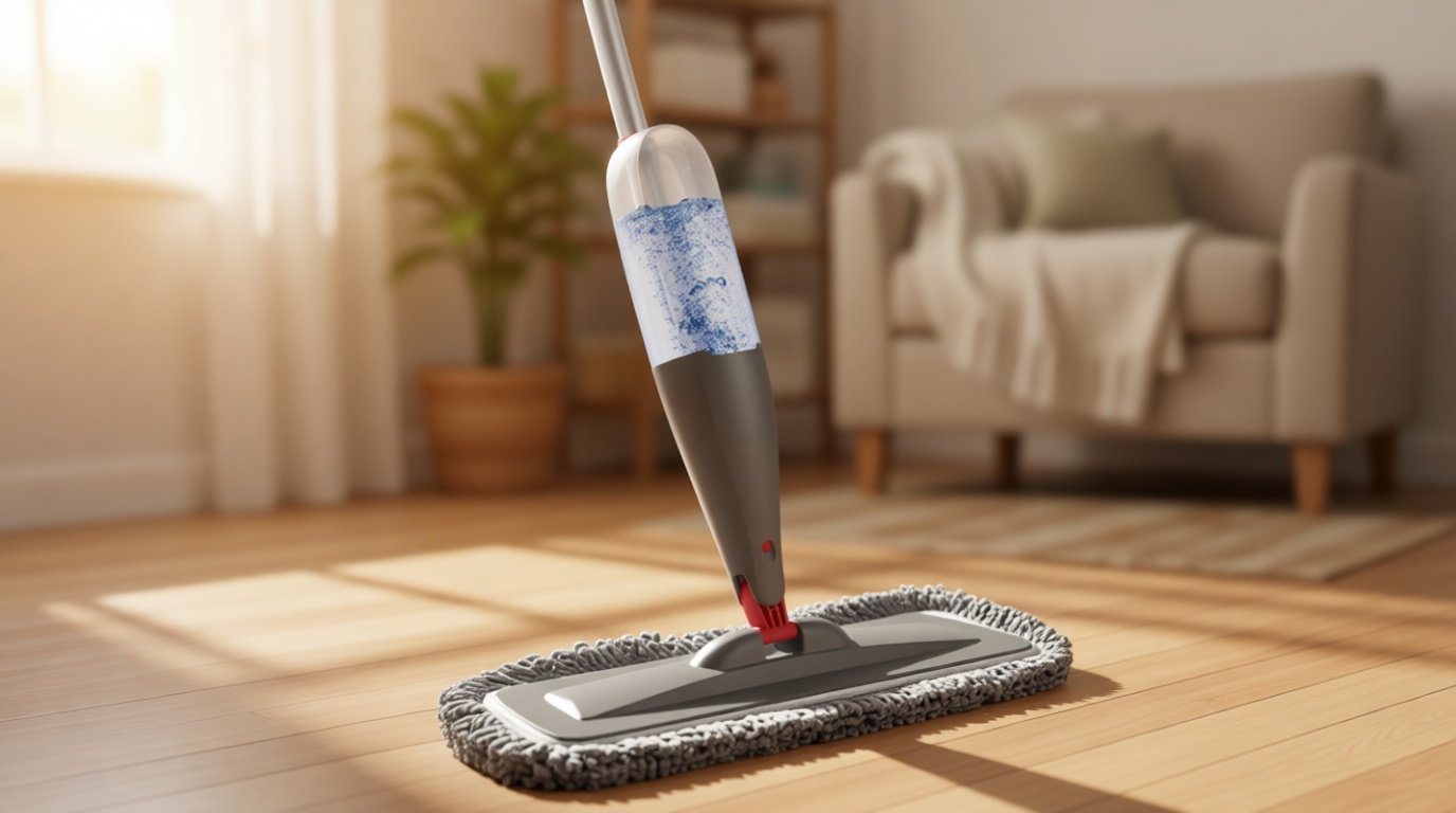Spray Mop for Floor Cleaning with Washable Pads, Microfiber Wet Mops with 800 ml Refillable Bottle,Reusable Dust Mops with Sprayer for Hardwood Laminate Vinyl Tile Cleaning