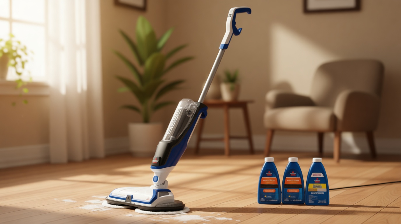 Bissell® SpinWave Hard Floor Expert Corded Spin Mop Cleaner with Washable mop Pads for Sealed Hard Floors, 20393