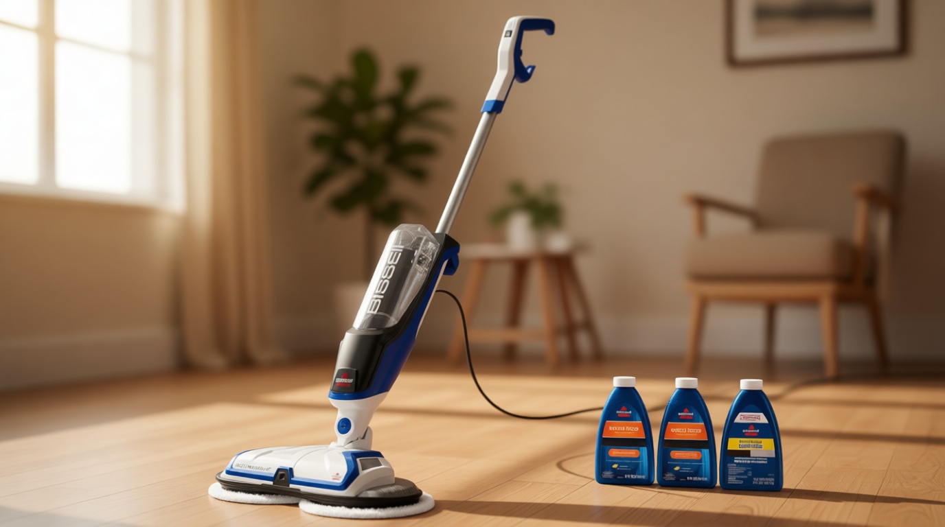 Bissell® SpinWave Hard Floor Expert Corded Spin Mop Cleaner with Washable mop Pads for Sealed Hard Floors, 20393