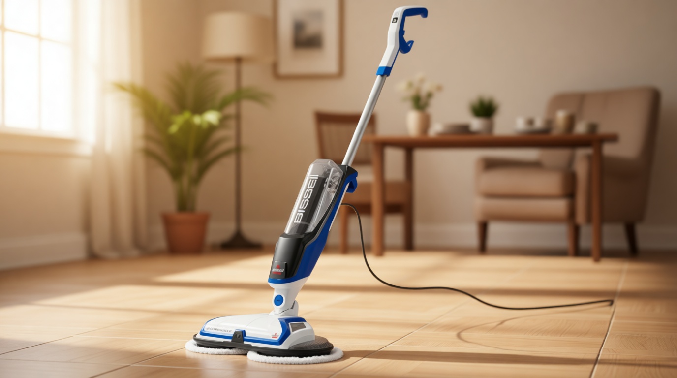 Bissell® SpinWave Hard Floor Expert Corded Spin Mop Cleaner with Washable mop Pads for Sealed Hard Floors, 20393