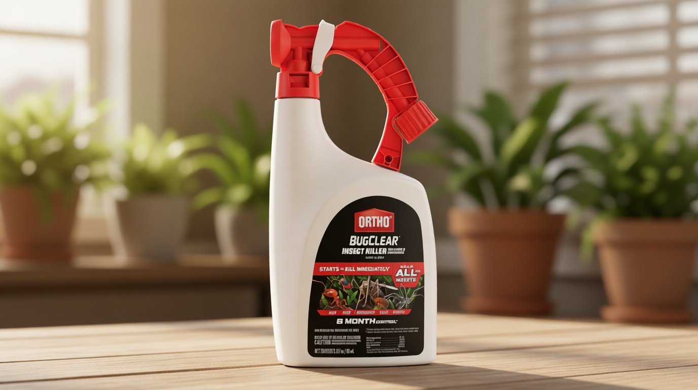 Ortho BugClear Insect Killer for Lawns & Landscapes Ready to Spray - Hose-End Applicator, Outdoor Bug Spray, Kills Mosquitoes, Ants, Spiders, and More, 32 fl. oz.