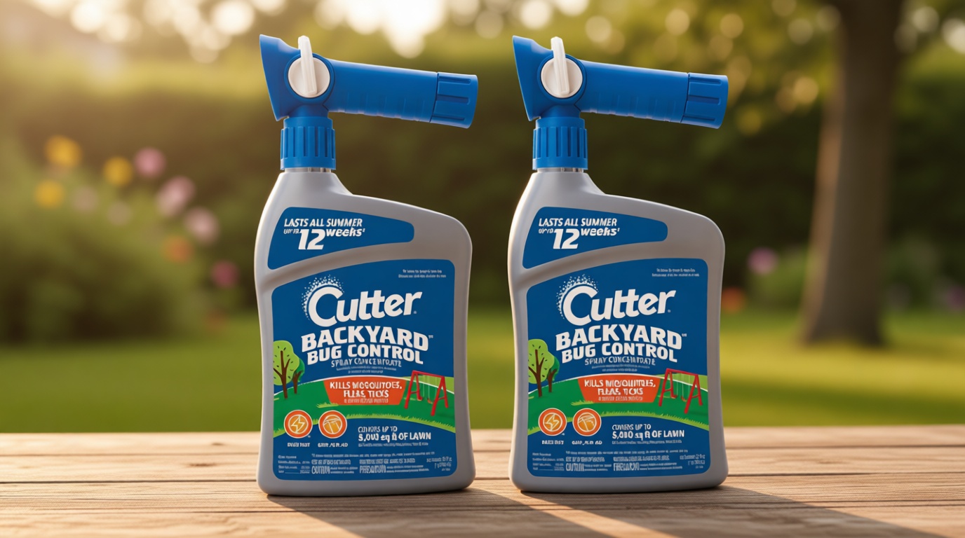 Cutter Backyard Bug Control Spray Concentrate (2 Pack), Kills Mosquitoes, Fleas & Listed Ants, 32 fl Ounce