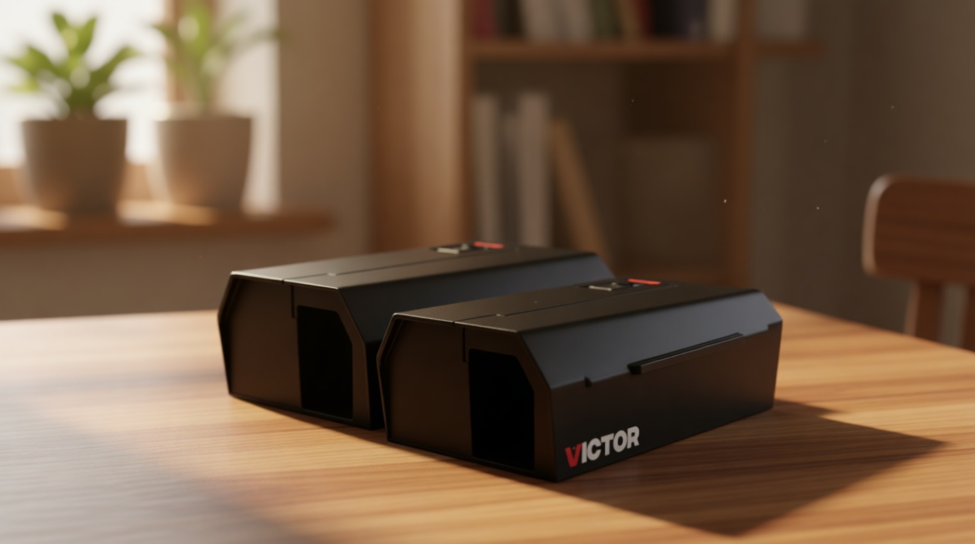 Victor Humane Mouse Traps Indoor for Home - M250BSR-2 - No Touch Electric Mouse Traps for Home, Pack of 2