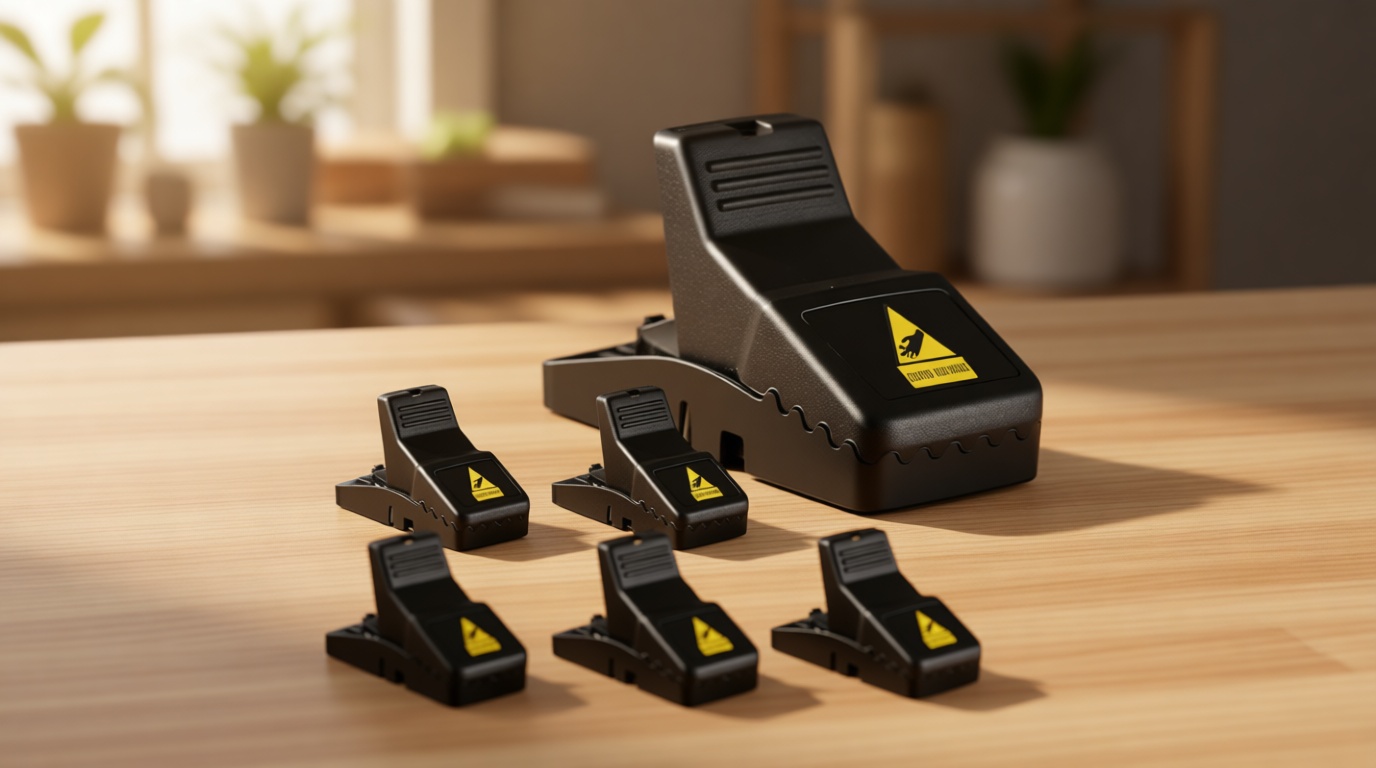 Feeke Mouse Traps, Mice Traps for House, Small Mice Trap Indoor Quick Effective Sanitary Safe Mousetrap Catcher for Family and Pet - 6 Pack, (M01-6Pack)