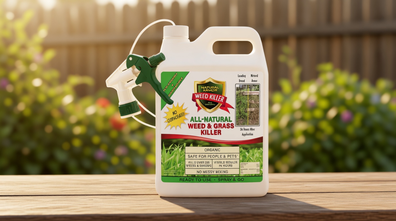 Natural Armor Weed and Grass Killer All-Natural Concentrated Formula. Contains No Glyphosate (128 OZ. Gallon)
