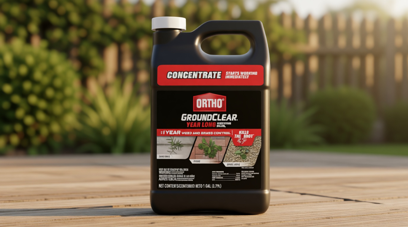 Ortho GroundClear Year Long Vegetation Killer2 Concentrate - Weed Killer Concentrate, Kills and Prevents Weeds Up to 1 Year, 1 gal.