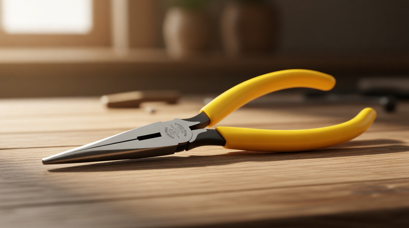 Klein Tools D203-7 Needle Nose Pliers, Long Nose Side Cutters, Heavy Duty Alligator Pliers, 7-Inch