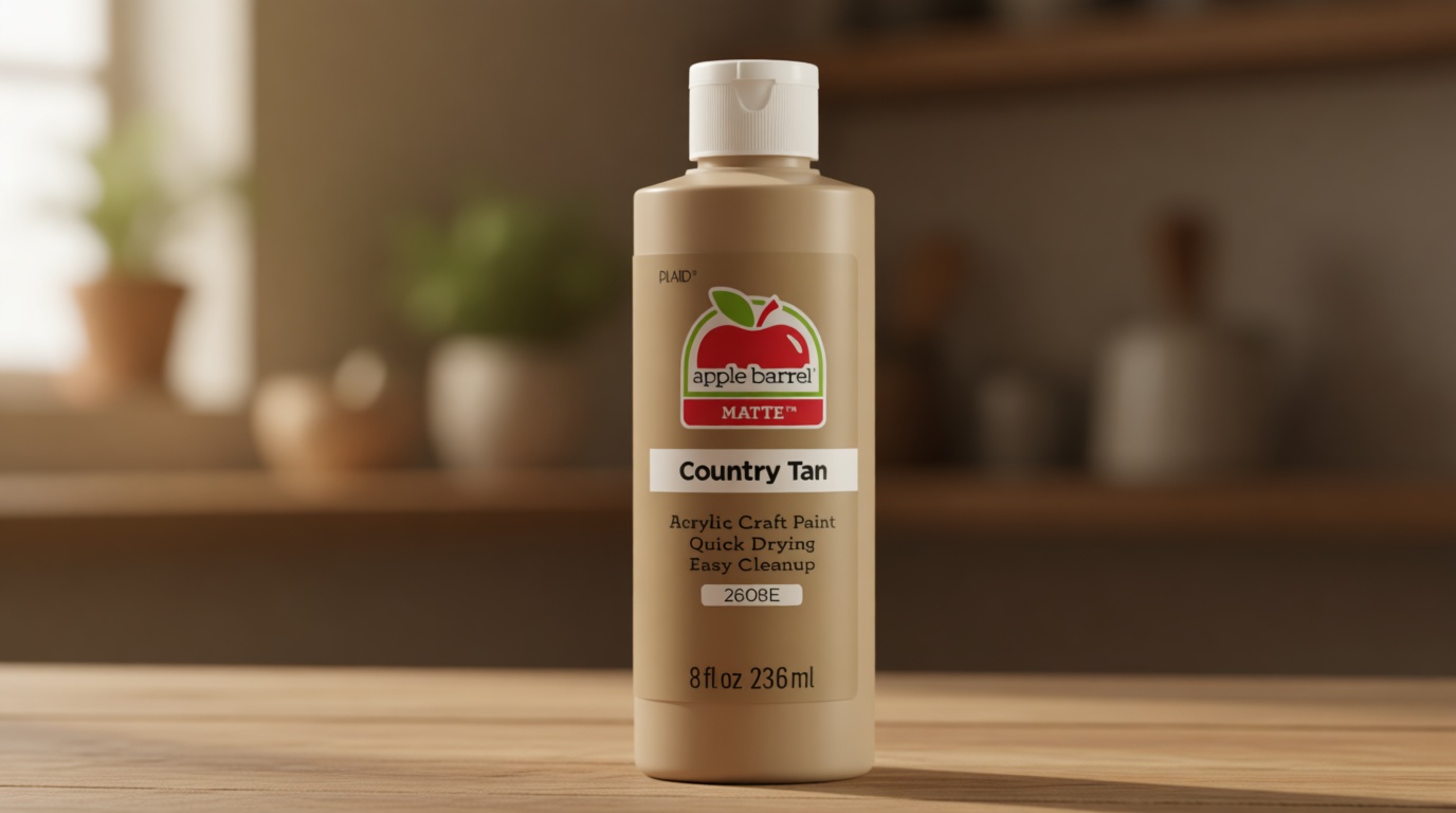 Apple Barrel Acrylic Paint in Assorted Colors (8 oz), K2608 Country Tan- Pack of 1