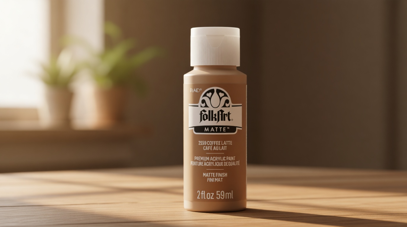 FolkArt Acrylic Paint in Assorted Colors (2 oz), 2559, Coffee Latte