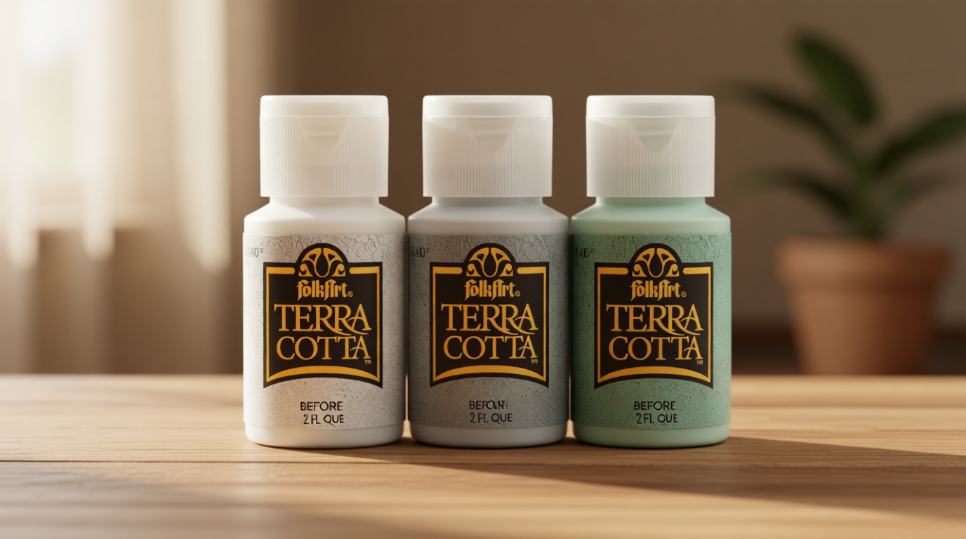 FolkArt Terra Cotta Acrylic Paint Set, Sun-Baked 6 Piece DIY Terra Cotta Acrylic Paint Kit