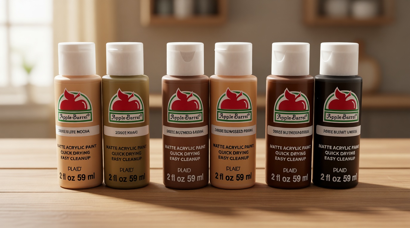 Dark Flesh Tone Acrylic Paint Set