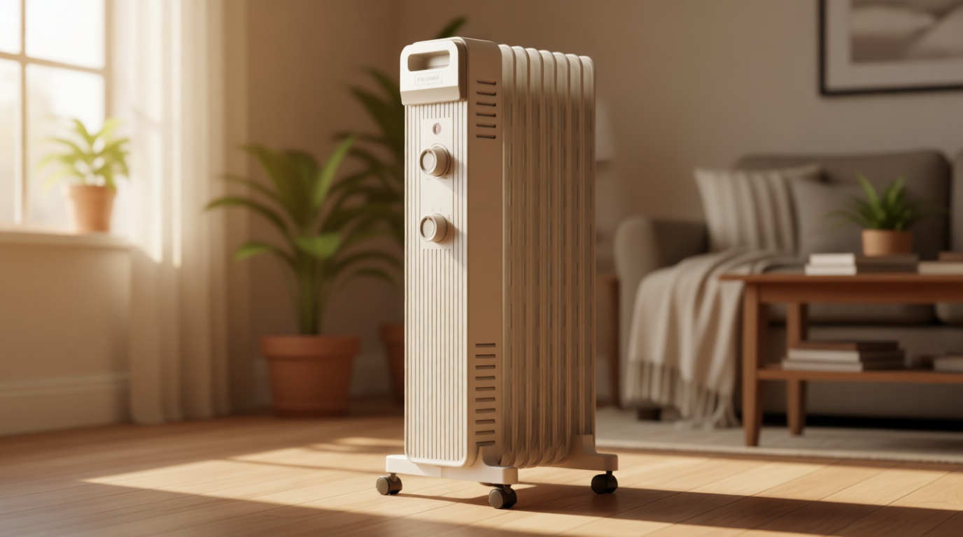 Pelonis Oil Filled Radiator Heater for Large Space, 2025 Upgraded, Space Heaters with 1500W Quiet Warmth Radiant Heater, 3 Heating Modes, Overheat & Tip-Over Protection, Adjustable Thermostat, White