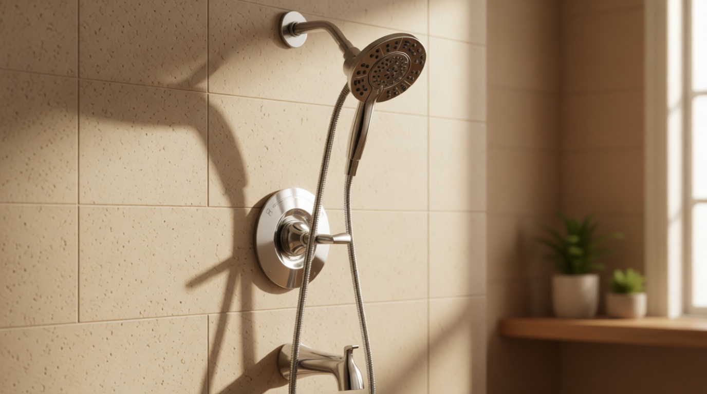 Delta Arvo 14 Series Chrome Bathtub Shower Faucet Set with In2ition 2-in-1 Dual Shower Head with Handheld Spray Combo, Valve Trim Kit, Chrome 144840-I (Valve Included)