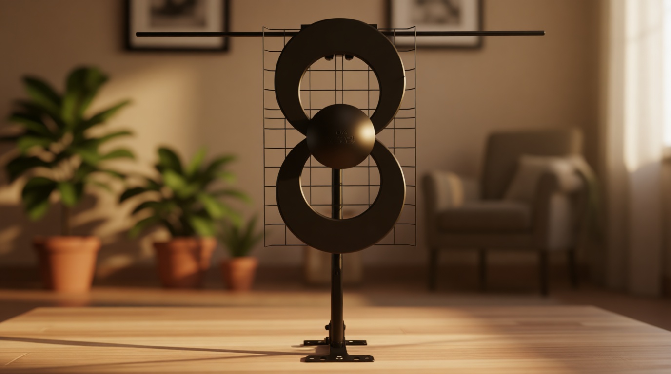 Antennas Direct ClearStream 2V Indoor Outdoor TV Antenna UHF VHF Multi-Directional, 60+ Mile Range, 4K 8K UHD, NEXTGEN TV – w/Reflector, 20-inch Mast