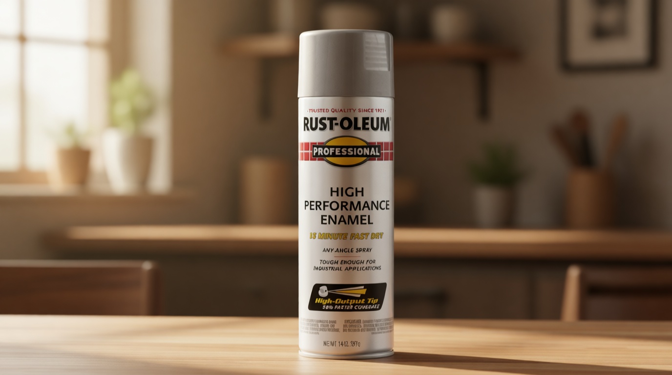 Rust-Oleum 7515838 Professional High Performance Enamel Spray Paint, 14 oz, Aluminum (Pack of 1)