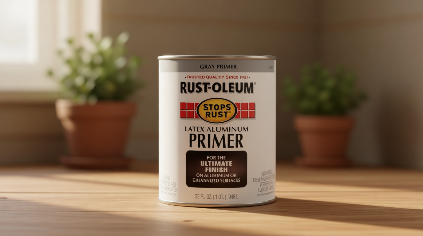 Rust-Oleum 8781502 Stops Rust Flat Aluminum Primer, Quart