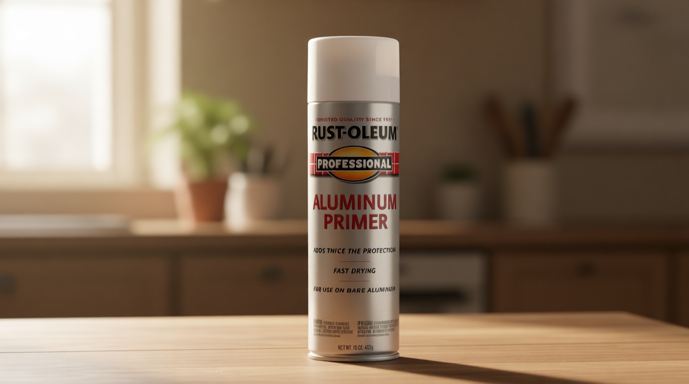 Rust-Oleum 254170 Professional Aluminum Primer Spray, 15 oz, Flat White