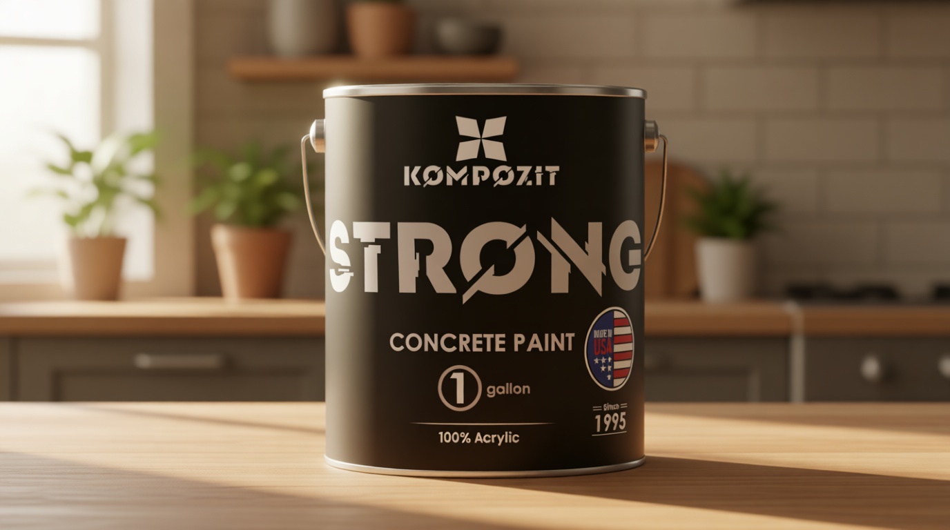 Dove Gray Concrete Floor Paint 1 Gallon | Satin Finish | Interior/Exterior - 100% Acrylic, Self-Priming, Hot Tire Resistant – for Garage, Driveway, Patio, Basement, Pool Deck (1 Gallon)