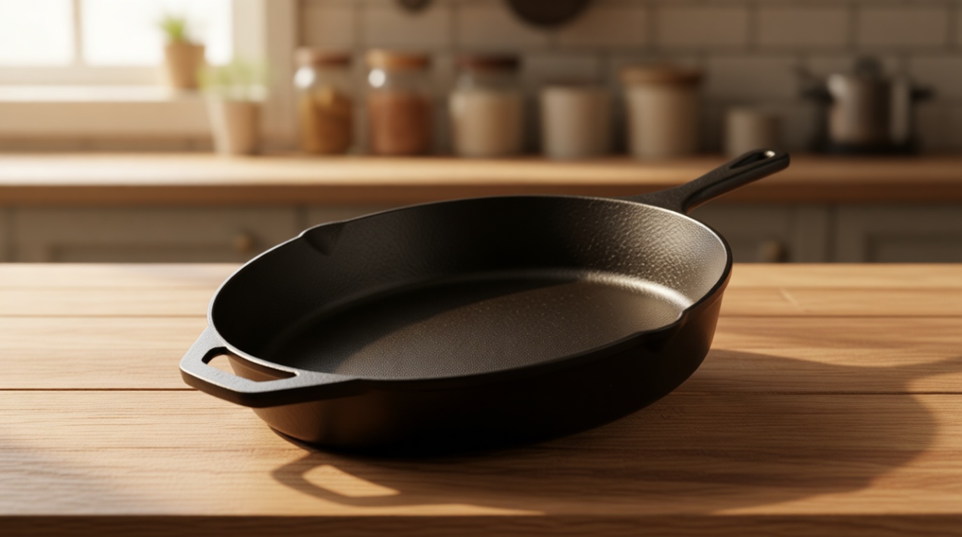 Utopia Kitchen Premium Cast Iron Skillets 12 Inch, Chef's Pan, Pre-Seasoned Frying Pan, Stovetop, Oven, Campfire and Grill Large Skillet, Even Heat Distribution Multipurpose Cast Iron Pan - Black