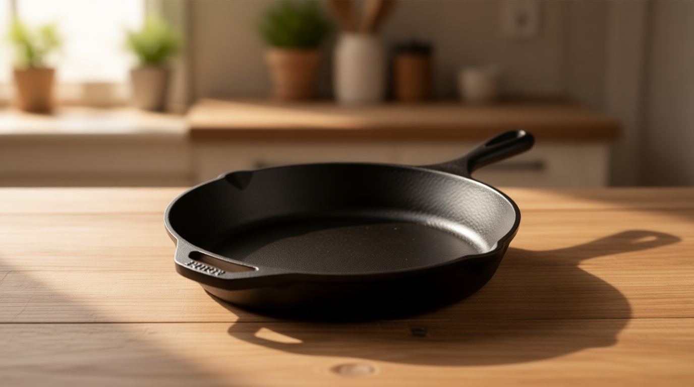 Lodge Seasoned Cast Iron Skillet - PFAS-Free, Non-Toxic Cookware - Use with an Oven, Stove, Grill, or Campfire - Naturally Non-Stick & Oven Safe - 10.25 Inches
