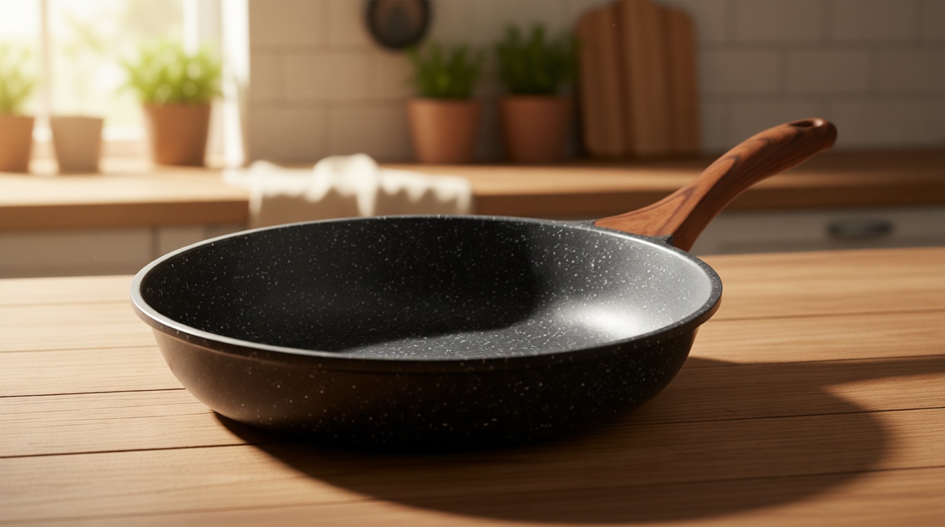 SENSARTE Nonstick Frying Pan Skillet, Swiss Granite Coating Omelette Pan, Healthy Stone Cookware Chef's Pan, PFOA Free (9.5 Inch) Recycled Claim Standard Blended