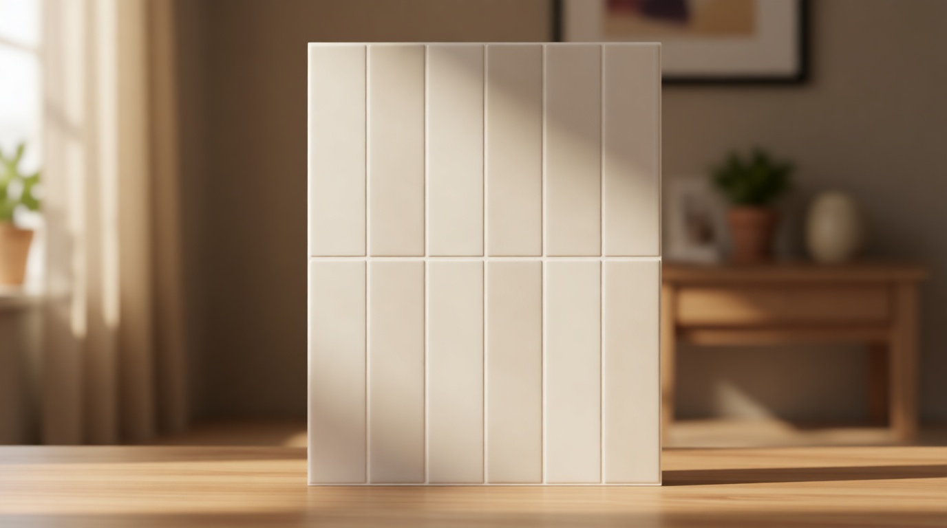 SMART TILES Peel and Stick Backsplash - 5 Sheets of 11.43" x 9" - 3D Adhesive Peel and Stick Tile Backsplash for Kitchen, Bathroom, Wall Tile