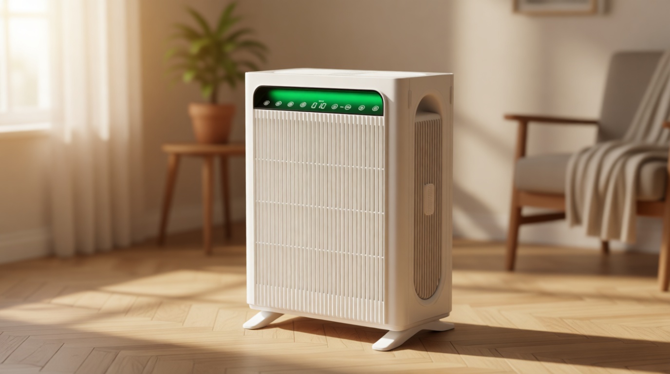KNKA Air Purifier for Home Bedroom Large Room Up to 1,695 Ft² in 1 Hr, HEPA Air Cleaner with Washable Pre-Filter, AQI Display, ECO Mode, Sleep Mode, Pet Mode for Pets, Dust, Pollen, APH4000 Global Recycled Standard