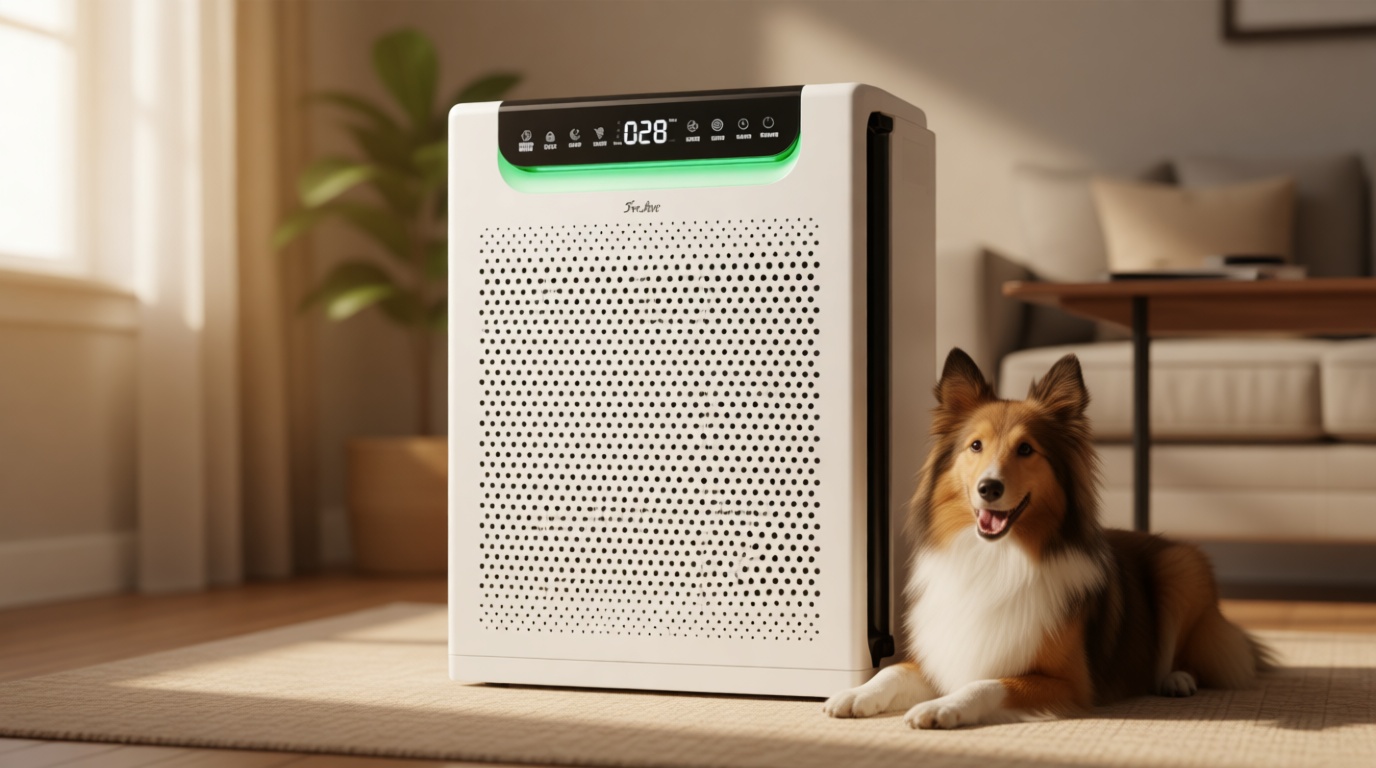 Air Purifiers for Home Large Room, Cover Up to 2600 Ft² with Washable Filters, Powerful Turbo Mode, PM2.5 Air Quality Display, 22dB Sleep Mode, Air Cleaner for Pets Hair, Smoke, Odors, HAP607, White