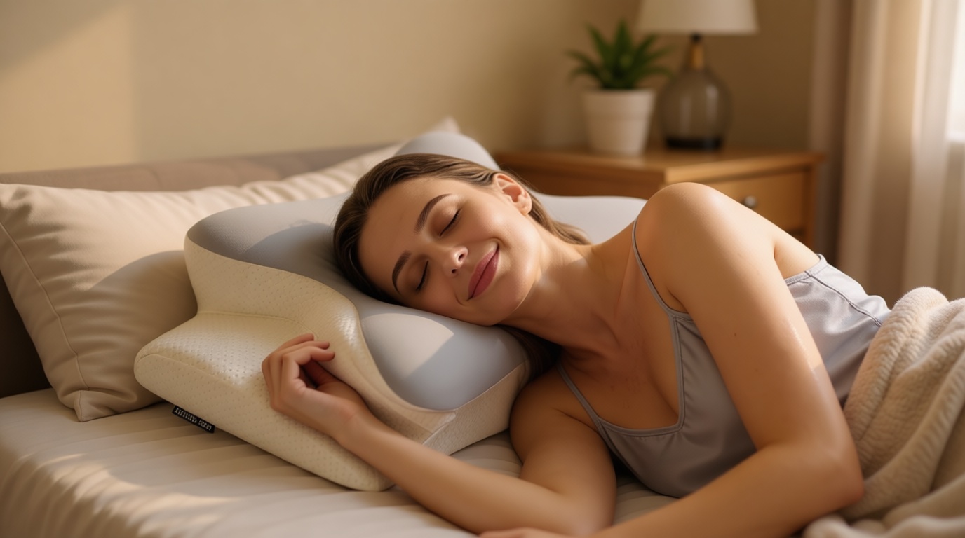 Cervical Neck Pillow for Pain Relief - Ergonomic Side Sleeper Pillow for Neck Support, Cooling Memory Foam Pillows for Sleeping, Contour Pillow Orthopedic Bed Pillow for Back Stomach Sleepers OEKO-TEX STANDARD 100