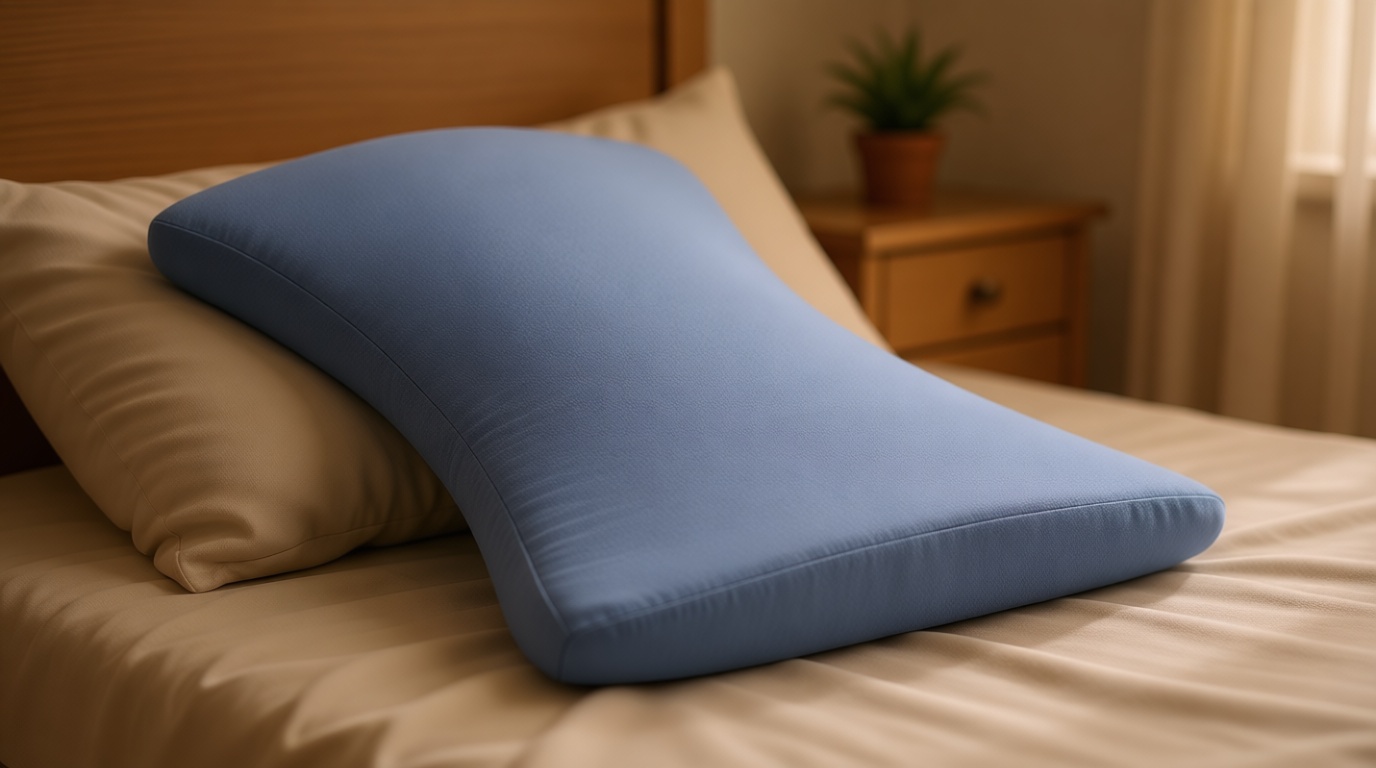 vamorry Lumbar Pillow for Sleeping, Lumbar Support Pillow for Bed for Back Pain Relief, Memory Foam Lower Back Pillow for Bed, Back Support Pillow for Side & Back Sleepers, Washable Cover