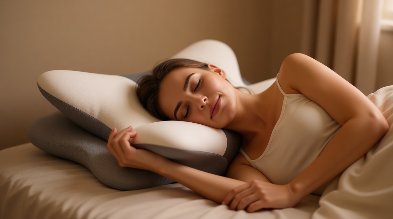 Besyodo Cervical Pillow for Neck Pain Relief - Ergonomic Neck Pillow for Sleeping, Contour Memory Foam Pillows Side Sleeper Pillow for Neck Support, Bed Pillow for Back Stomach Sleepers OEKO-TEX STANDARD 100