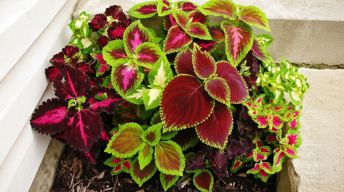 100+ Seeds Coleus Exotic (Black, Chocolate, Red Dragon, Watermelon) Indoor Full Sun - Flower Mix