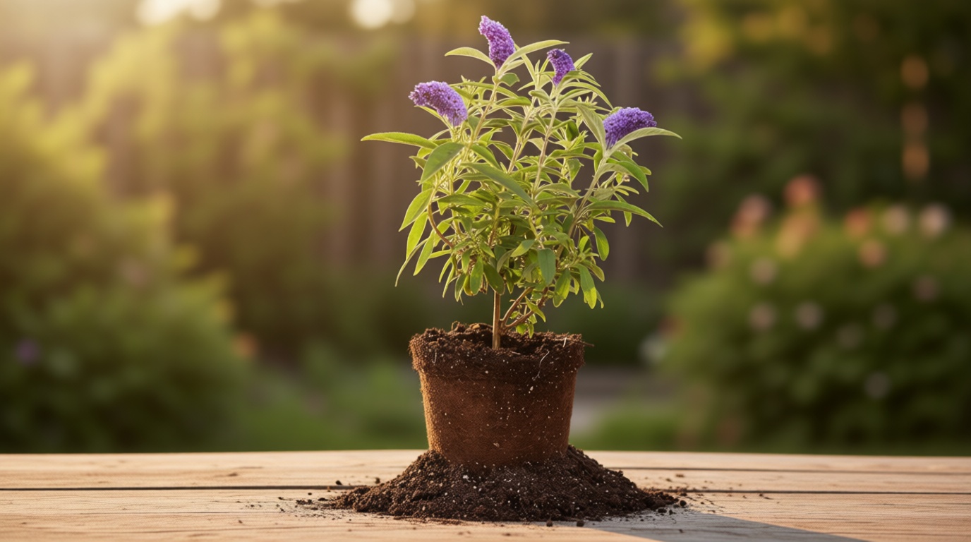 Perfect Plants Nanho Butterfly Shrub 1 Gallon | Live Bush for Outdoor Planting | Attracting Pollinators Like Butterflies, Bees, and Hummingbirds | Gorgeous Purple Flowers in Spring