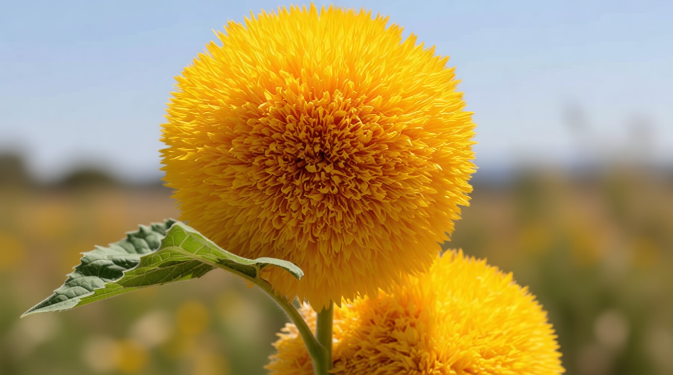 Marde Ross & Company Teddy Bear Sunflower Seeds 30+ Giant, Fluffy Blooms Heirloom Flower Seeds for Outdoor Planting Grows up to 7' Tall in Full Sun - Grown in the USA