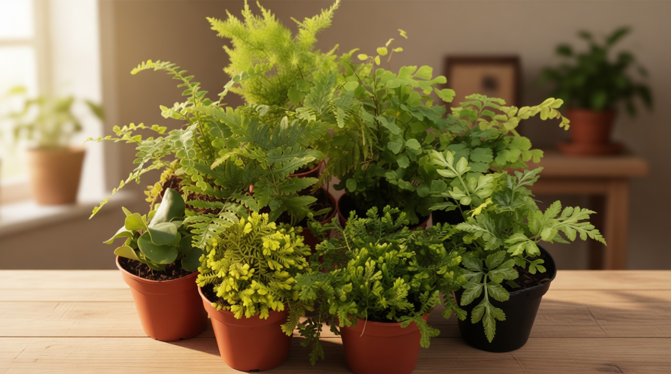 Mini Ferns for Terrariums/Fairy Garden - 10 Plants - 2" Pots