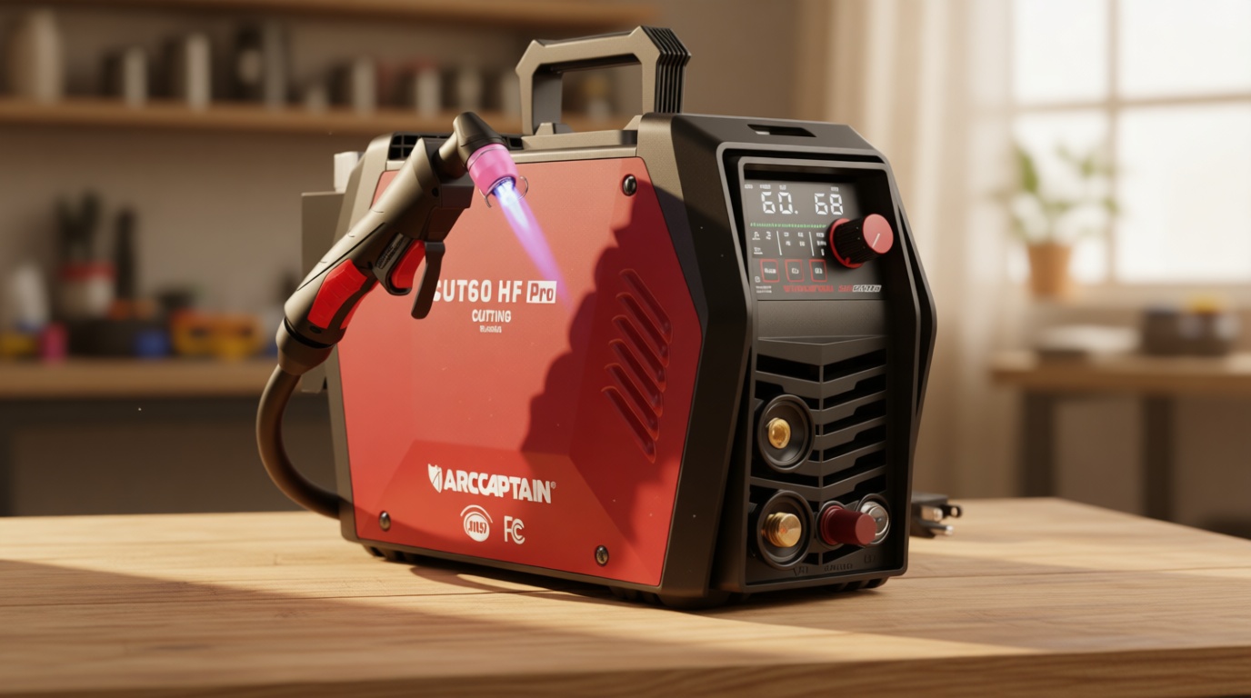 ARCCAPTAIN iControl CUT60 Pro Plasma Cutter, [APP Control] 60Amp Pilot Arc 120/240V Plasma Cutter Machine, Cuts 15/16" Max, Supports Rust Removal & Expanded Metal, LED Display, 2T/4T, PA/PT, MCU 3.0