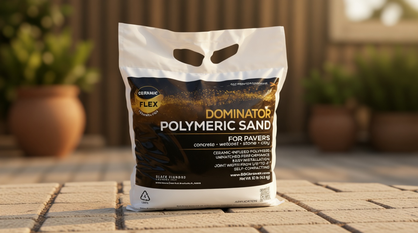 10 Pound Charcoal Gray DOMINATOR Polymeric Sand with Revolutionary Ceramic Flex Technology for Stabilizing Paver Joints/Gaps, 1/8” up to 4”, Professional Grade Results