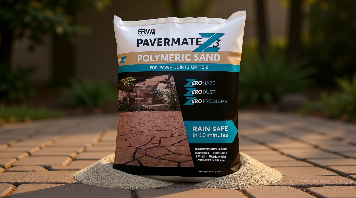 SRW Pavermate Z3 Polymeric Sand for Pavers 50 Lb Tan Bag, Paver Sand Polymeric for Hardscape Installations, Joint Stabilizer for Brick, Stone, Concrete Pavers, Natural Stone and Flagstone Surfaces