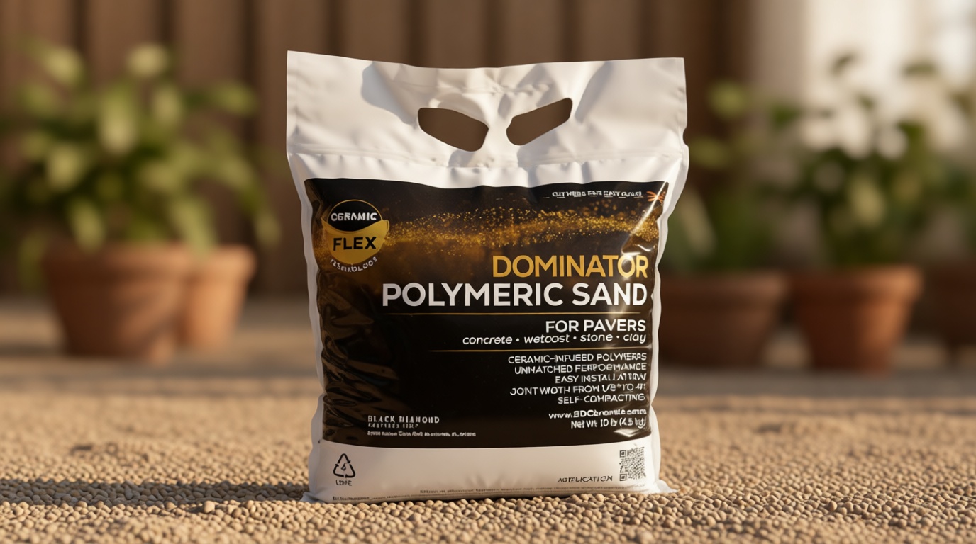 10 Pound Gray Beige DOMINATOR Polymeric Sand with Revolutionary Ceramic Flex Technology for Stabilizing Paver Joints/Gaps, 1/8” up to 4”, Professional Grade Results