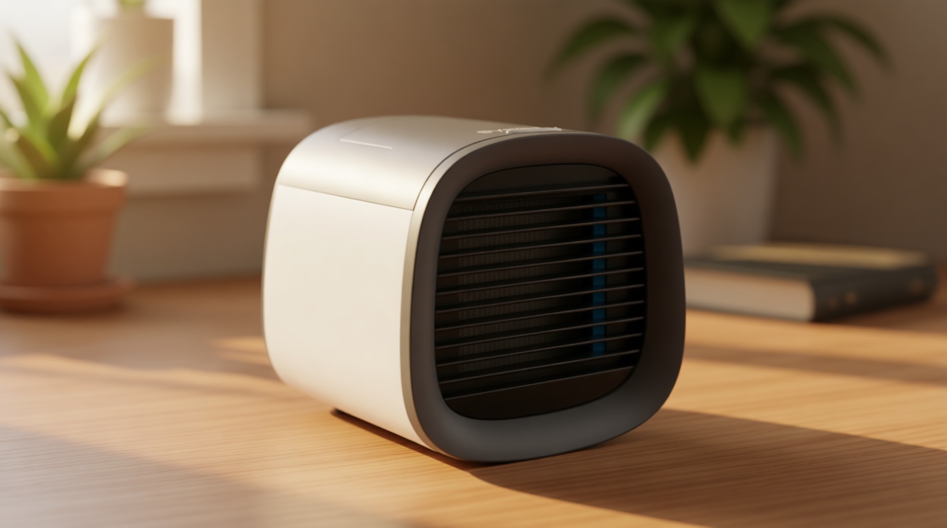 Evapolar evaCHILL Portable Air Conditioners - Portable AC Unit - Small Personal Evaporative Air Cooler & Fan for Desk, Office, Car, Camping, Grey