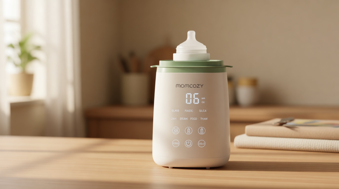 Momcozy Bottle Warmer, Fast Bottle Warmers for All Bottles with Timer, Accurate Temperature Control and Automatic Shut-Off, Multifunctional Bottle Warmer for Breastmilk