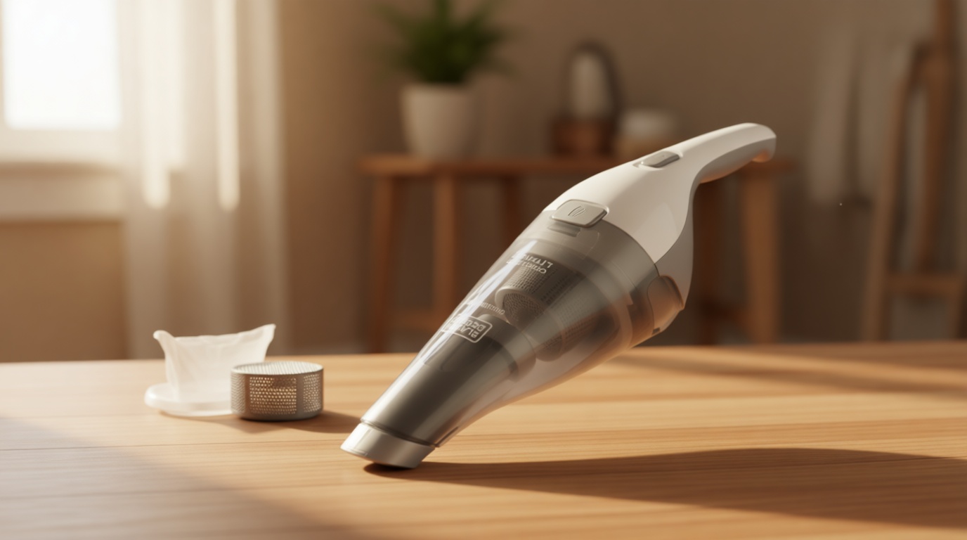 BLACK+DECKER dustbuster Cordless Handheld Vacuum, Portable Car Vacuum Cordless Rechargeable, Wall Mount, Strong Suction QuickClean (HNVC215B10)