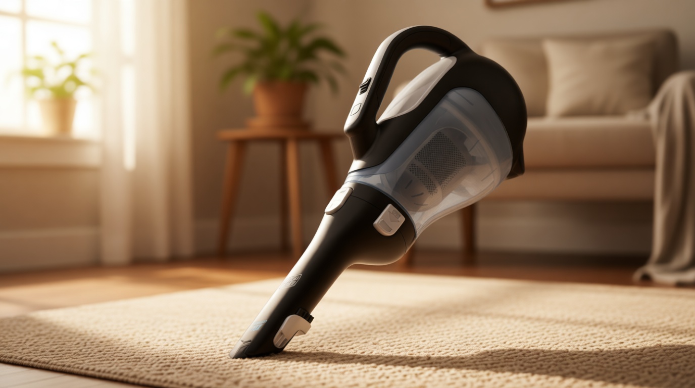 BLACK+DECKER dustbuster 20V Hand Vacuum Cordless Rechargeable, Car Vacuum Portable, Powerful Suction AdvancedClean Hand Vac with Extendible Crevice Tool, Flip-Up Brush and Charging Base (BDH2000L)