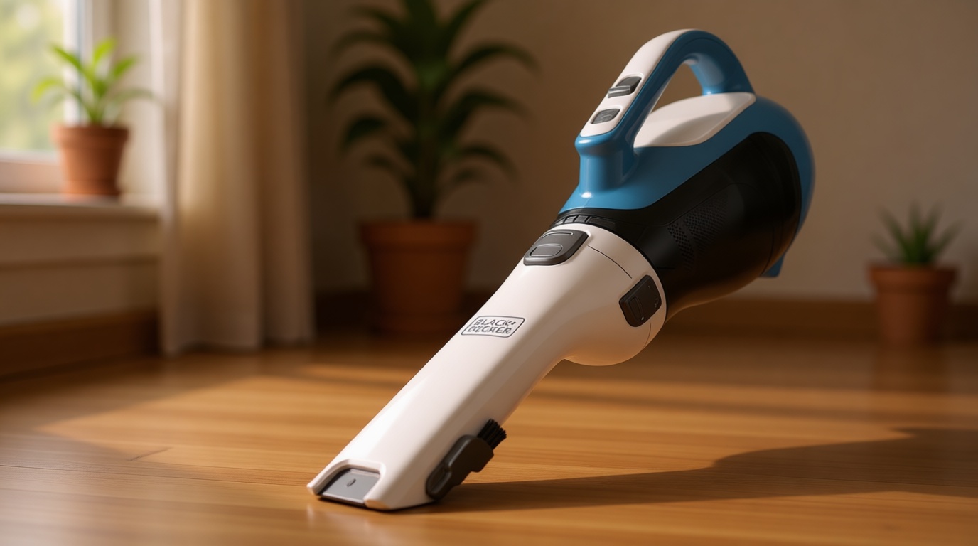 BLACK+DECKER dustbuster AdvancedClean Handheld Vacuum Cordless, Compact Home and Car Vacuum with Crevice Tool, Rotating Nozzle and Charging Station, Large Dust Bowl (CHV1410L)