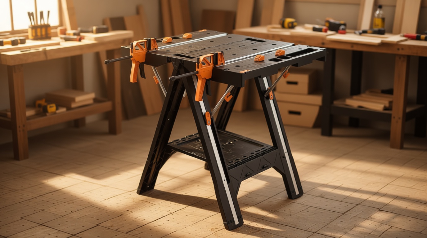 Worx Pegasus 2-in-1 Folding Work Table & Sawhorse, WX051