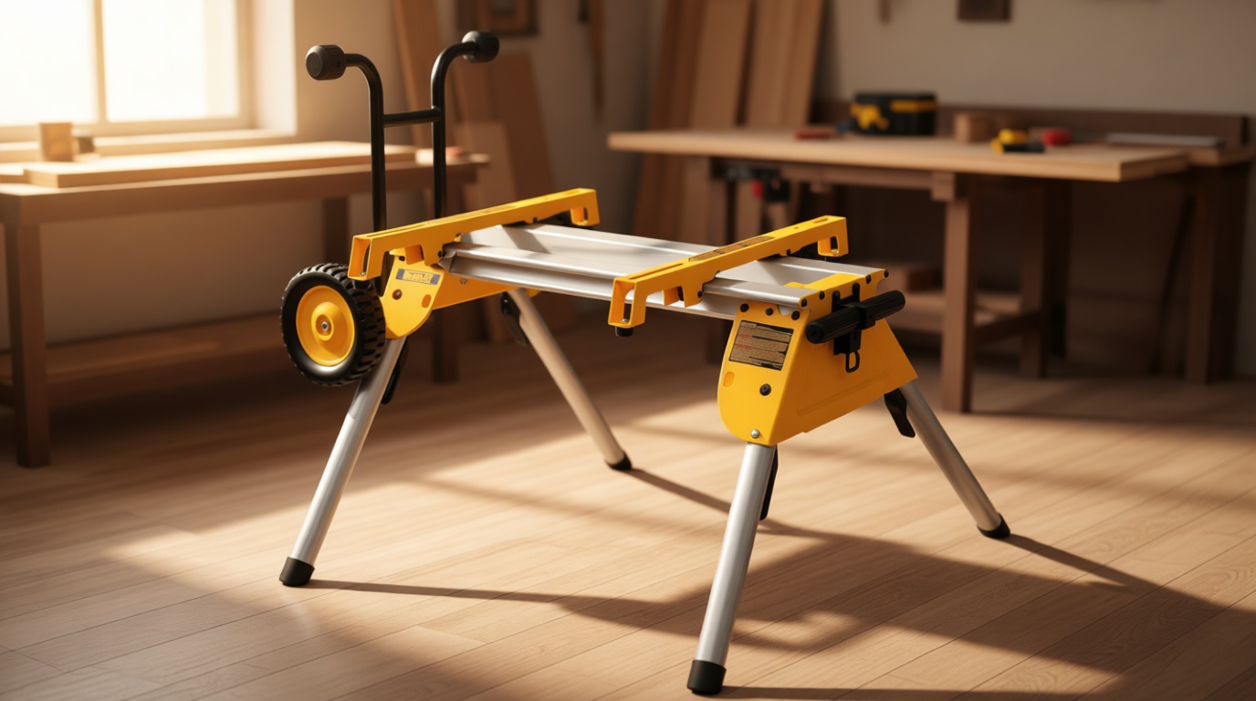DEWALT Table Saw Stand, Rolling Stand, Collapsible and Portable, Lightweight and Compact (DW7440RS)