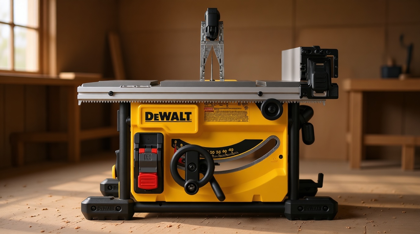 DEWALT 15 Amp 8-1/4 in. Compact Portable Jobsite Table Saw (DWE7485)