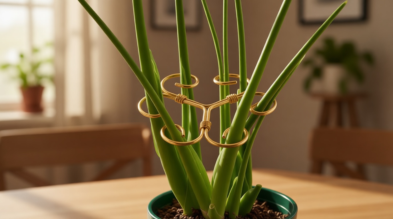 4PCS Iron Monstera Support, Uniquely Designed Plant Support Stakes for Indoor Plants, Stable Plant Stakes and Supports, Turtle Shell Bamboo Clamp Set for Thriving Growth