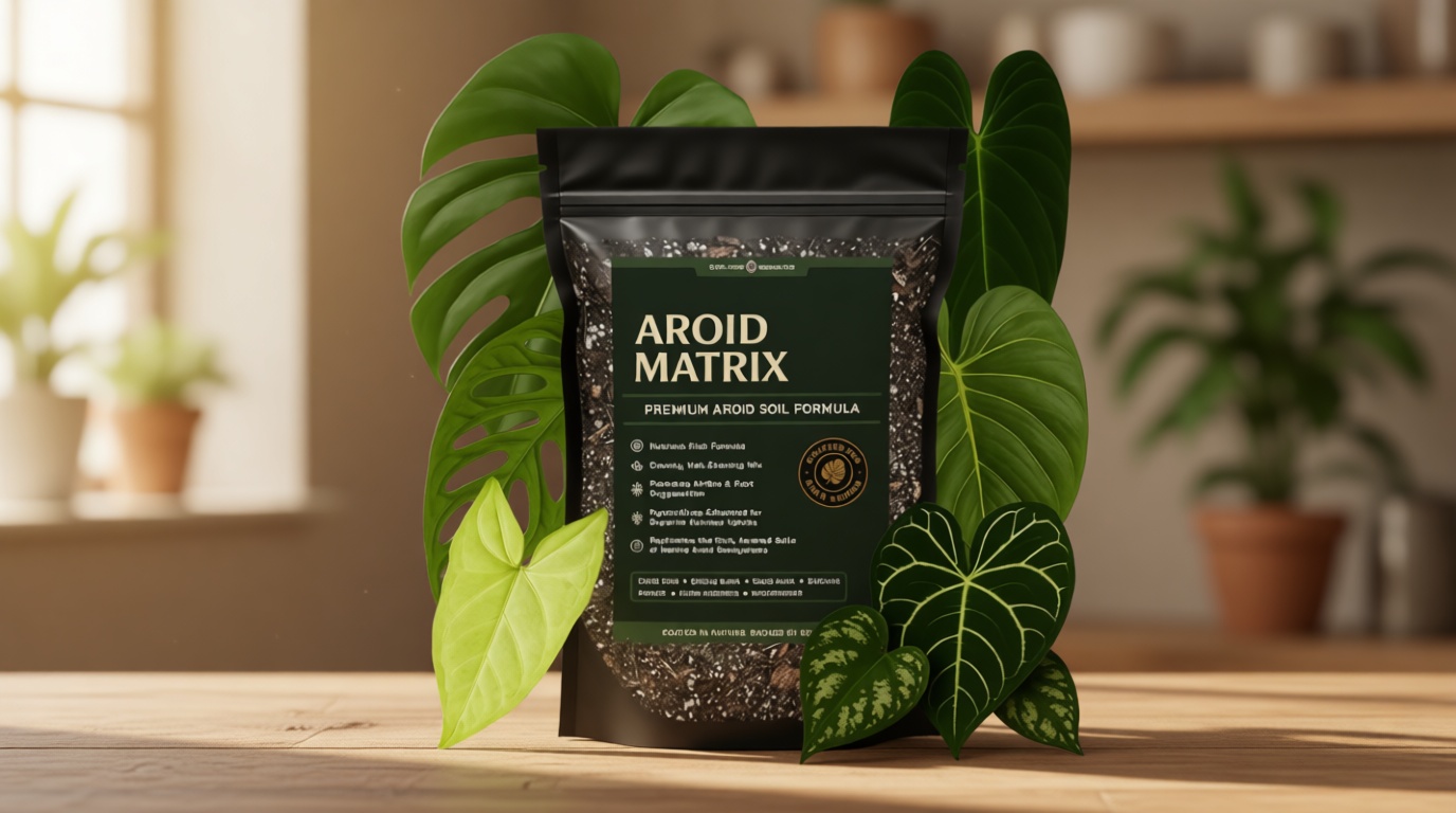 AROID Potting Mix/Premium Soil for Monstera, Philodendron, Alocasia, Anthurium – Chunky, Optimally Aerated Soil – Organic & Ready to Use – Supercharges Root and Foliage Growth (4 QTS)